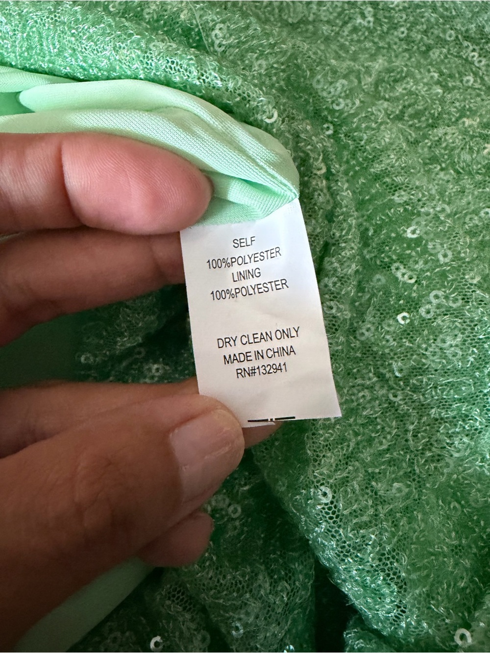 Amanda Uprichard x REVOLVE Riesling Sequin Gown in Mint Small - Picture 9 of 12